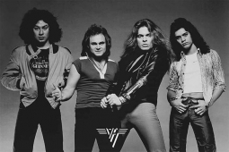 Van Halen B/W Group Photo Poster