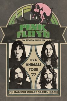 Pink Floyd Animals Tour 1977 Poster