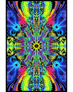 Wormhole Black Light Poster
