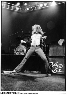 Led Zeppelin Robert Plant Earls Court 1975 Poster