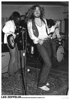 Led Zeppelin Southampton 1971 Poster