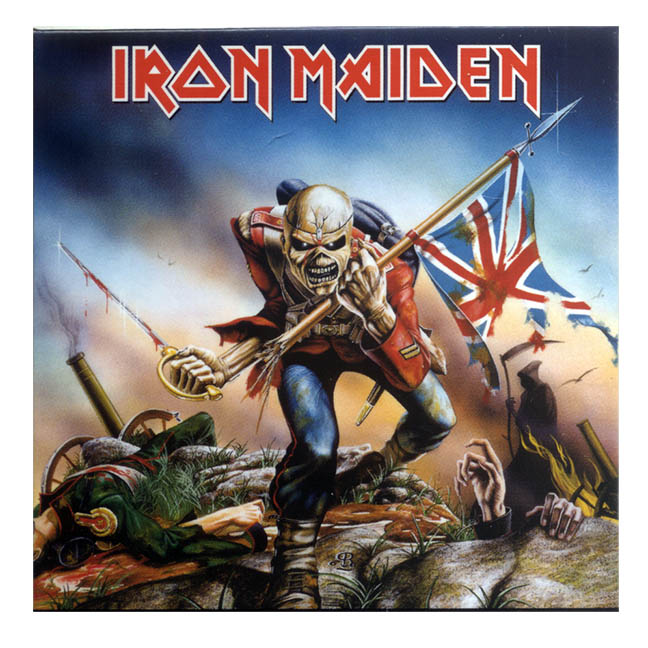 IMMAG04 Magnets Iron Maiden Some Where Back in Time 76 mm x 76 mm Rock Off 