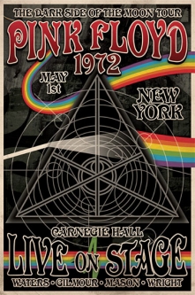 Pink Floyd 1972 Dark Side Tour Poster