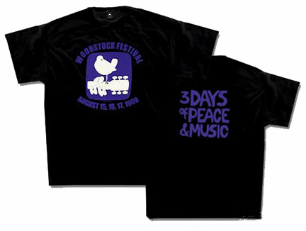 woodstock festival 1969 t shirt