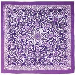 Grateful Dead Purple Bear Mandala Bandana