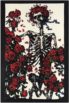 Grateful Dead Skeleton & Roses Mini Tapestry