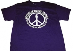Woodstock Trading Company Peace Guitar Purple Shirt