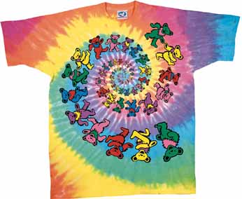 grateful dead tie dye bear shirt